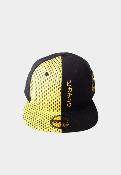 Pokemon Snapback Cap Block Pikachu Image 1