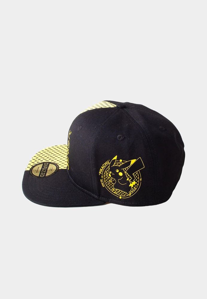 Pokemon Snapback Cap Block Pikachu Image 4