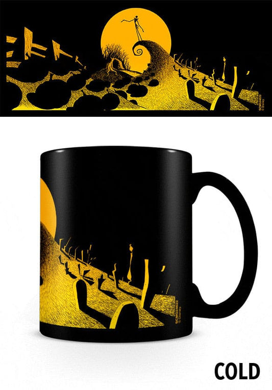 Nightmare before Christmas Tasse mit Thermoeffekt Graveyard Scene Image 1