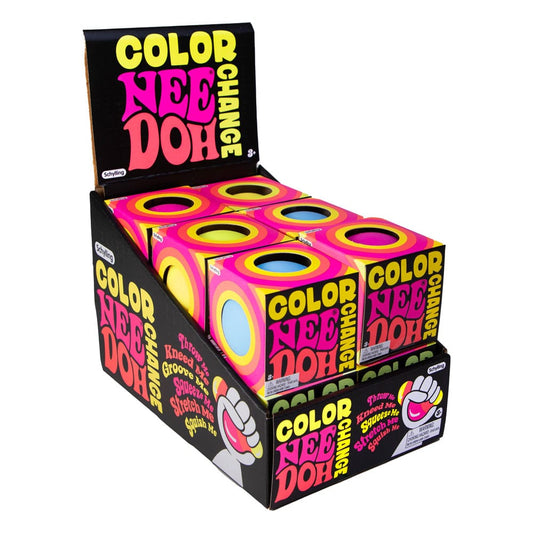 NeeDoh Anti-Stress-Bälle 6 cm Color Changing NeeDoohs Display (12) Image 1