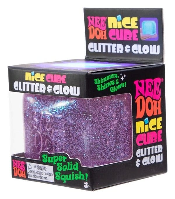 NeeDoh Anti-Stress-Ball Nice Cube Glitter & Glow 5 cm Sortiment (12) Image 3