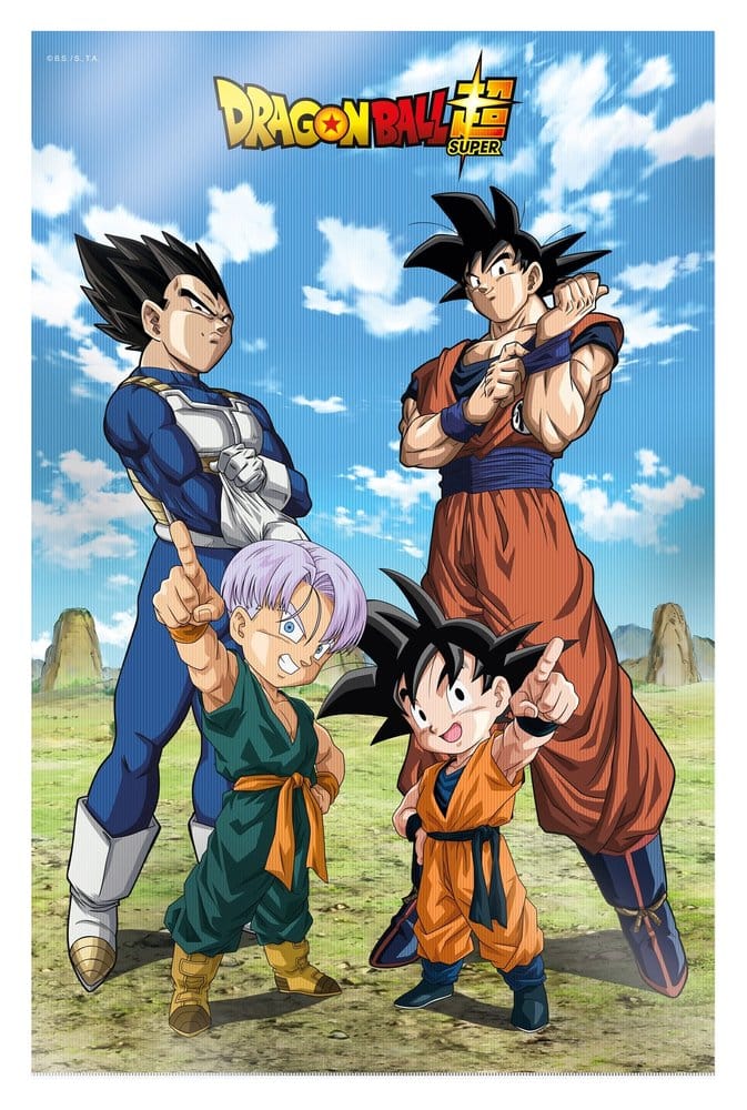 Dragon Ball Super 3D Poster Battle of Gods Goku Vegeta Family 38 x 58 cm Image 1