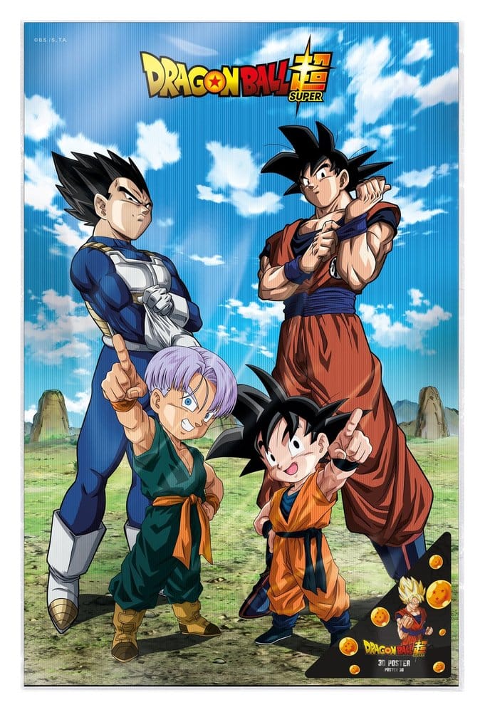 Dragon Ball Super 3D Poster Battle of Gods Goku Vegeta Family 38 x 58 cm Image 2