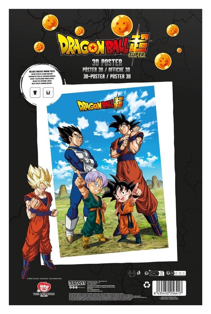 Dragon Ball Super 3D Poster Battle of Gods Goku Vegeta Family 38 x 58 cm Image 3