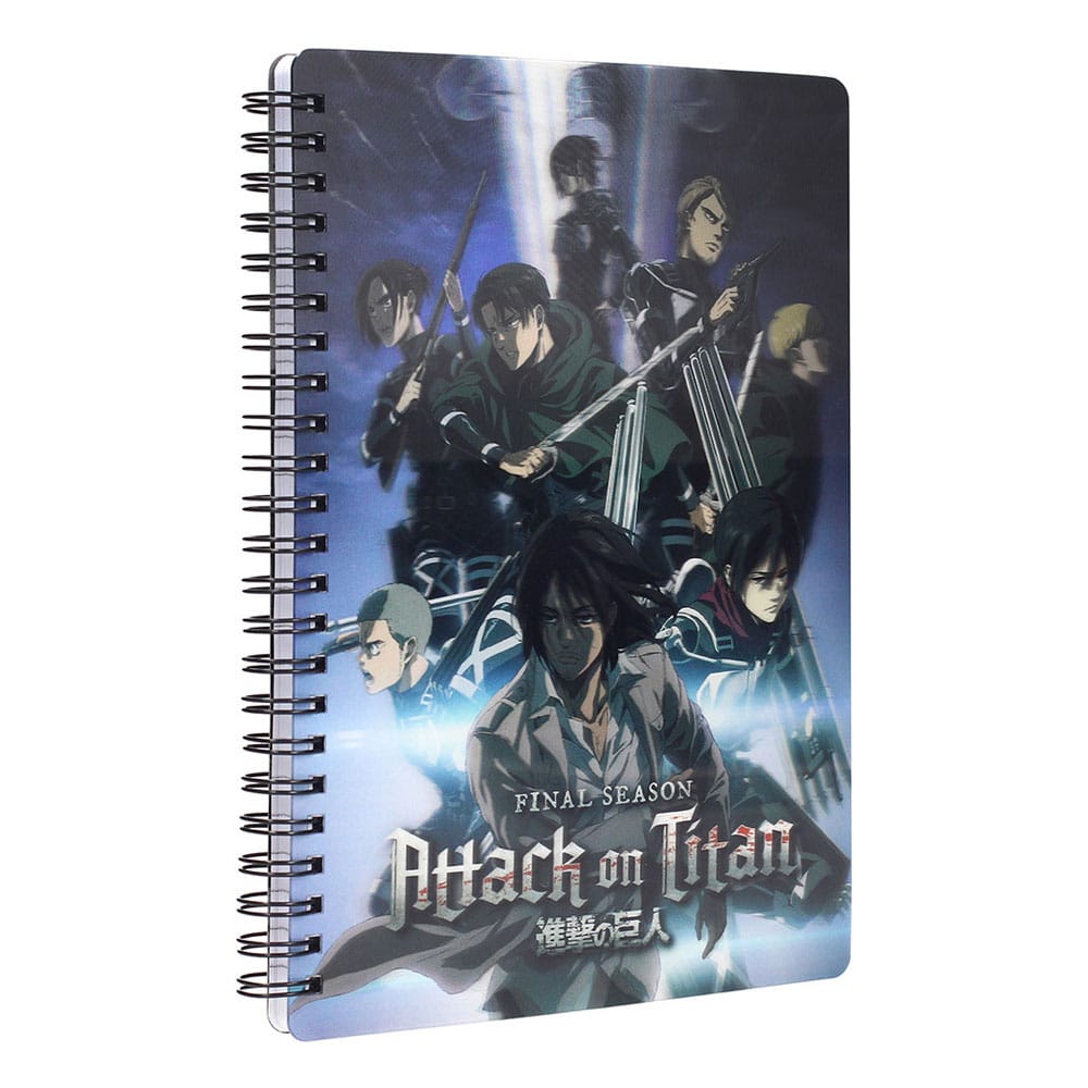 Attack on Titan Notizbuch mit 3D-Effekt Group Image