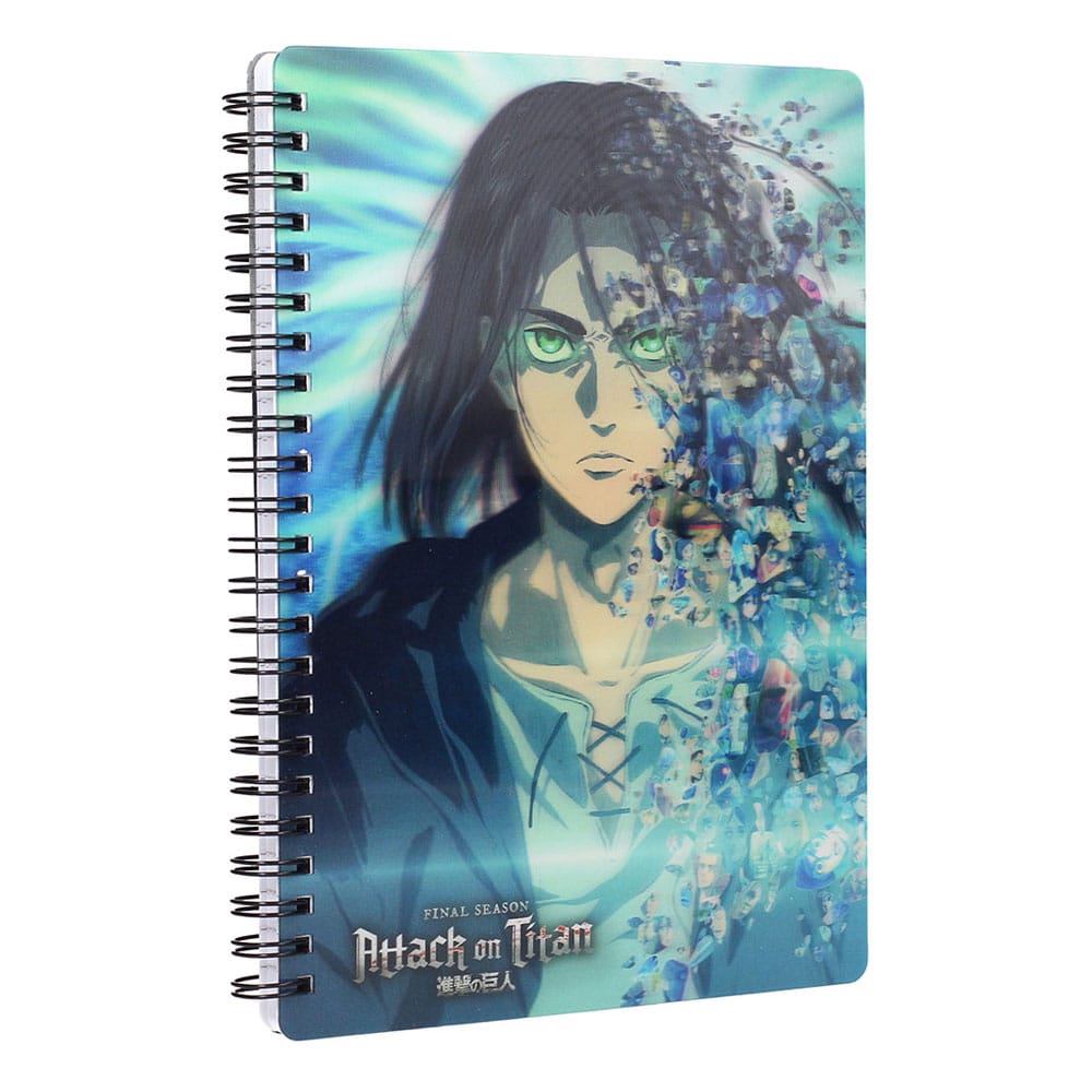 Attack on Titan Notizbuch mit 3D-Effekt Blue Image