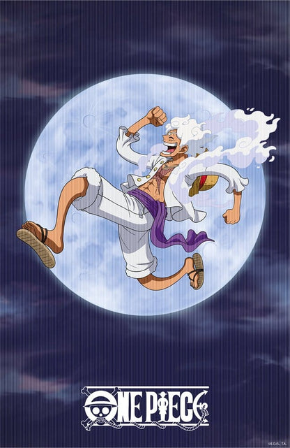 One Piece 3D Poster Monkey D. Ruffy Gear 5 38 x 58 cm Image 1