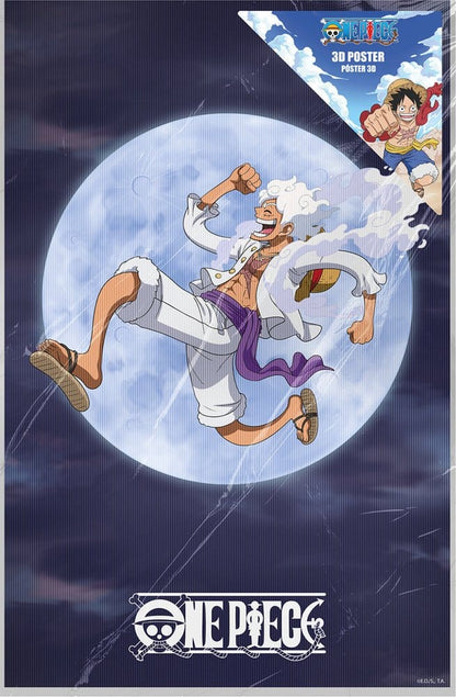 One Piece 3D Poster Monkey D. Ruffy Gear 5 38 x 58 cm Image 3