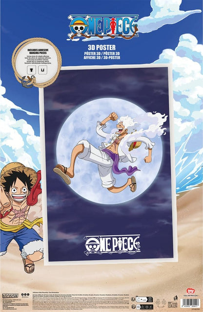 One Piece 3D Poster Monkey D. Ruffy Gear 5 38 x 58 cm Image 4