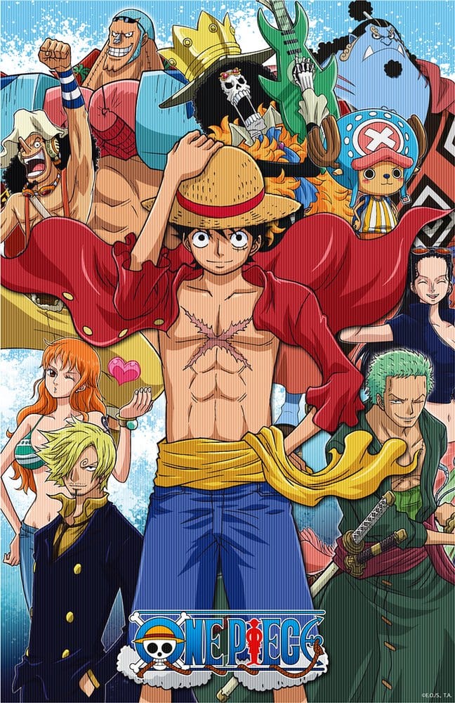One Piece 3D Poster Group Fishman Island 38 x 58 cm Image 1