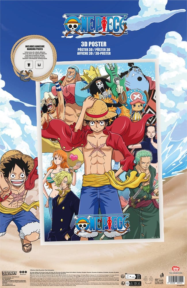 One Piece 3D Poster Group Fishman Island 38 x 58 cm Image 4