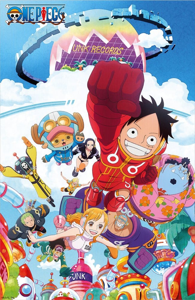 One Piece 3D Poster Punk Records 38 x 58 cm Image 1