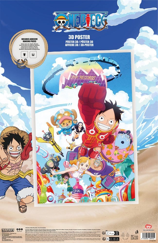 One Piece 3D Poster Punk Records 38 x 58 cm Image 4