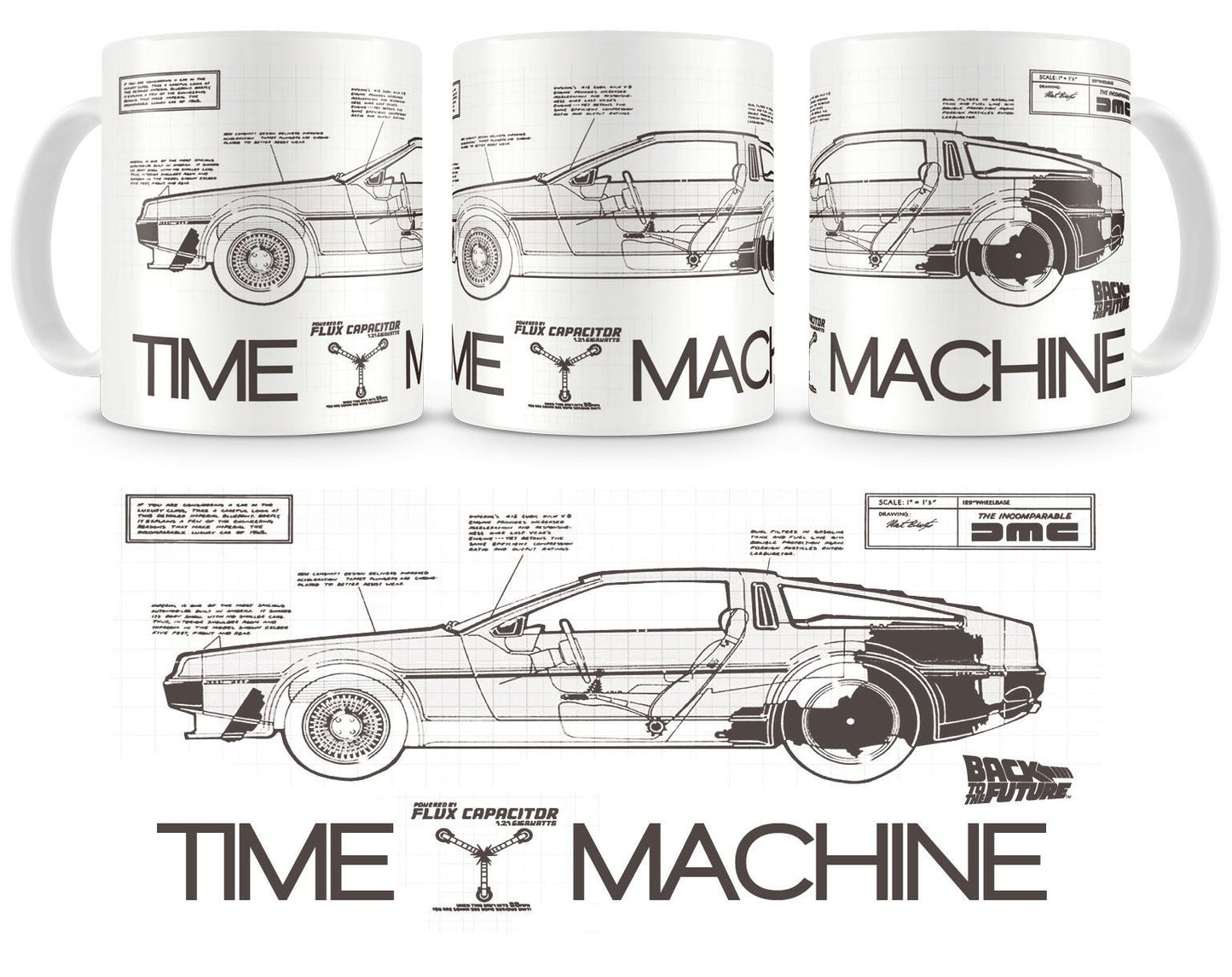Zurück in die Zukunft Tasse Time Machine Image 1
