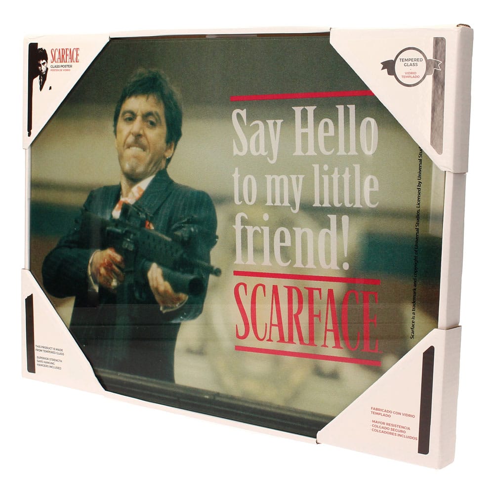 Scarface Glasposter Say Hello 40 x 30 cm Image 4