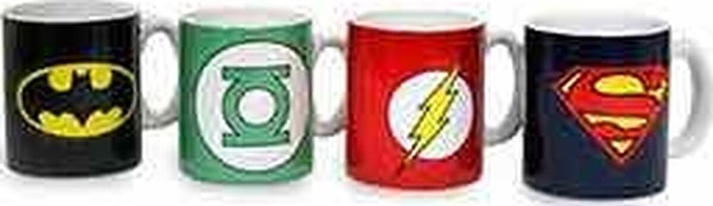 DC Comics Keramik Mini-Kaffeetassen Logos 8 cm Set (4) Image 2
