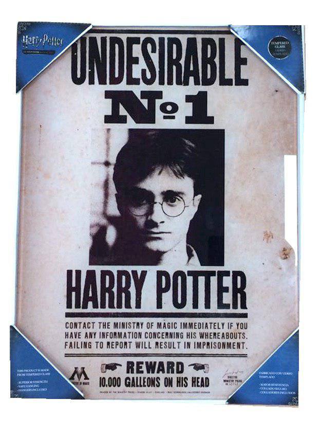 Harry Potter Glasposter Undesirable No. 1 30 x 40 cm Image
