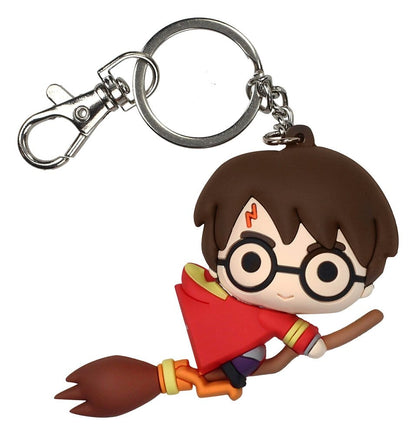 Harry Potter Gummi-Schlüsselanhänger Harry auf Besen 7 cm Image 1
