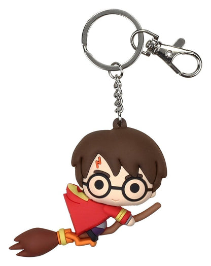 Harry Potter Gummi-Schlüsselanhänger Harry auf Besen 7 cm Image 2