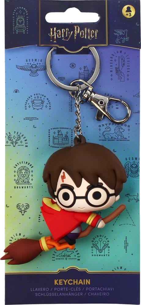 Harry Potter Gummi-Schlüsselanhänger Harry auf Besen 7 cm Image 4