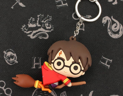 Harry Potter Gummi-Schlüsselanhänger Harry auf Besen 7 cm Image 5