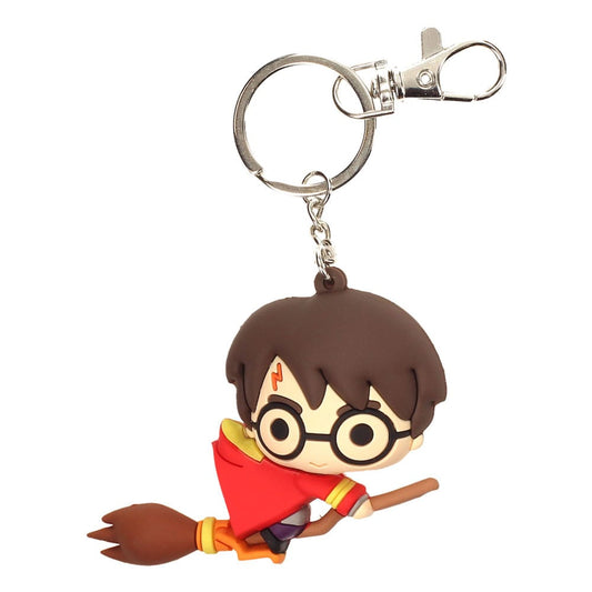 Harry Potter Gummi-Schlüsselanhänger Harry Potter & Broomstick 7 cm Image 1
