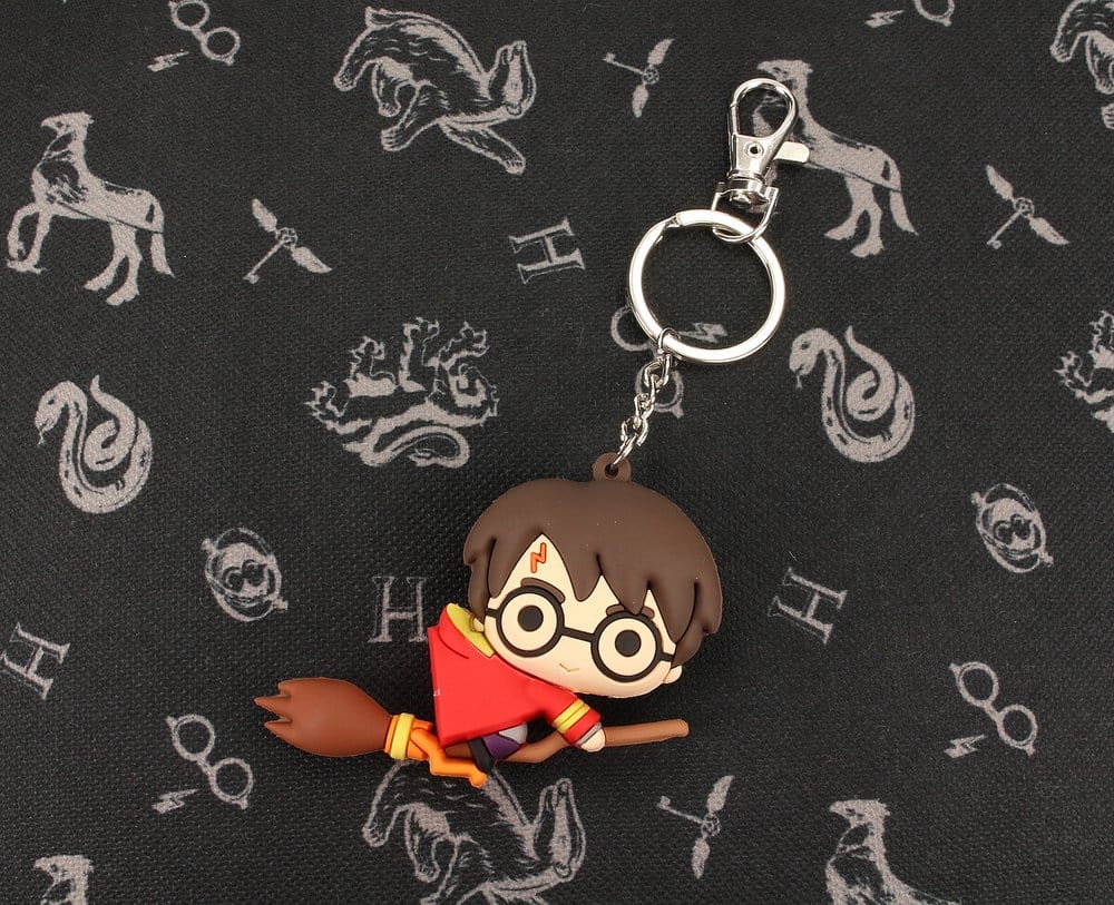 Harry Potter Gummi-Schlüsselanhänger Harry auf Besen 7 cm Image 6