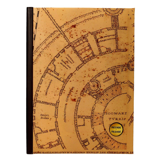 Harry Potter Notizbuch mit Leuchtfunktion Karte des Rumtreibers Image 1