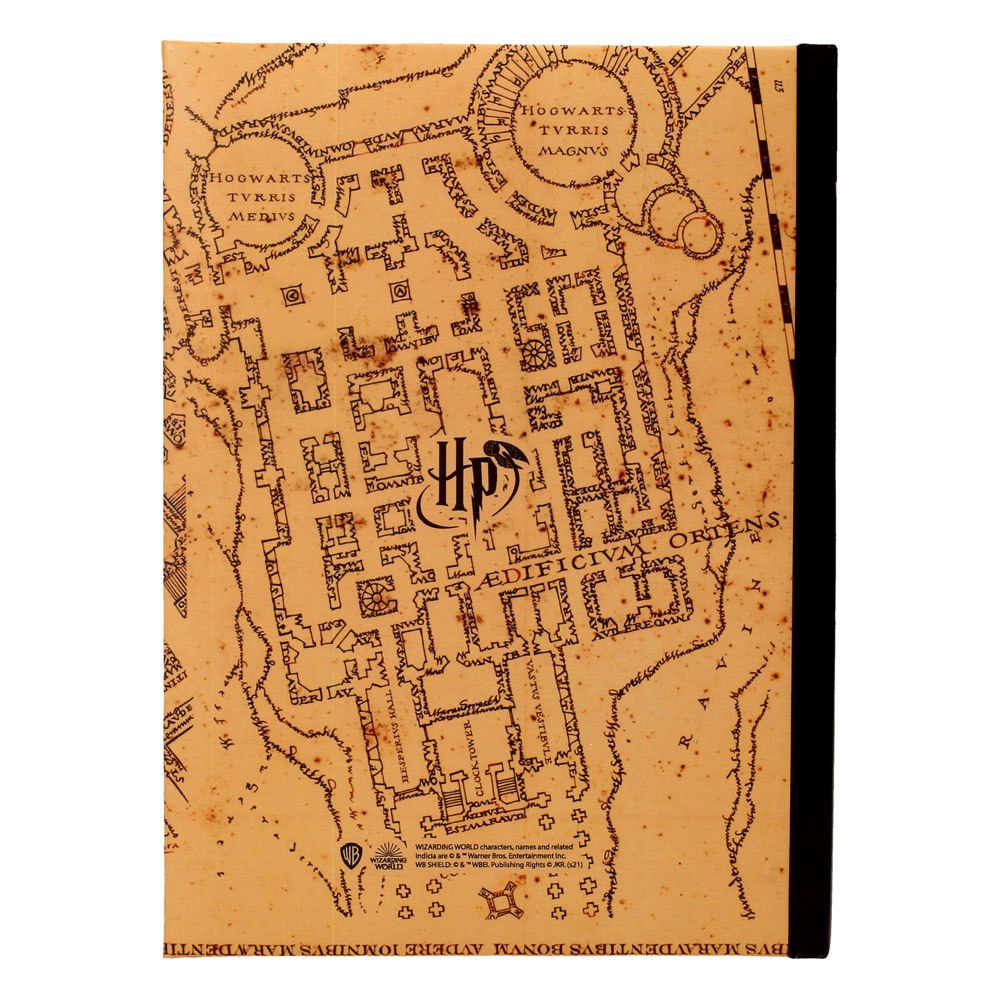 Harry Potter Notizbuch mit Leuchtfunktion Karte des Rumtreibers Image 2