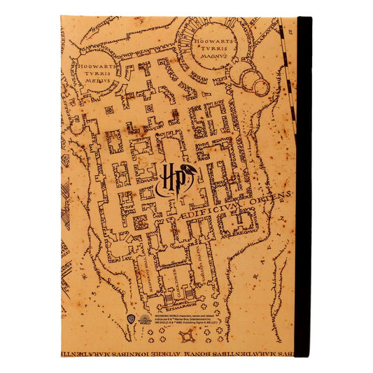 Harry Potter Notizbuch mit Leuchtfunktion Karte des Rumtreibers Image 2