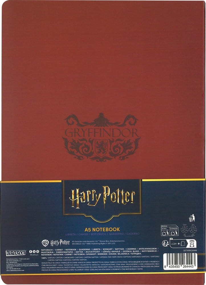 Harry Potter Softcover Notizbuch Gryffindor 21 cm Image 3