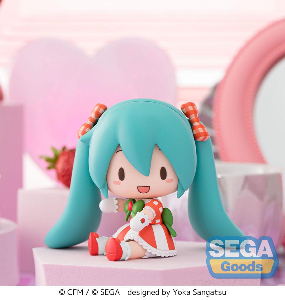 Character Vocal Series 01: Hatsune Miku Fuwa Petit Chibi Figur Hatsune Miku x Love and Berry Dress Up and Dance! Lovely Strawberry 8 cm Image 7