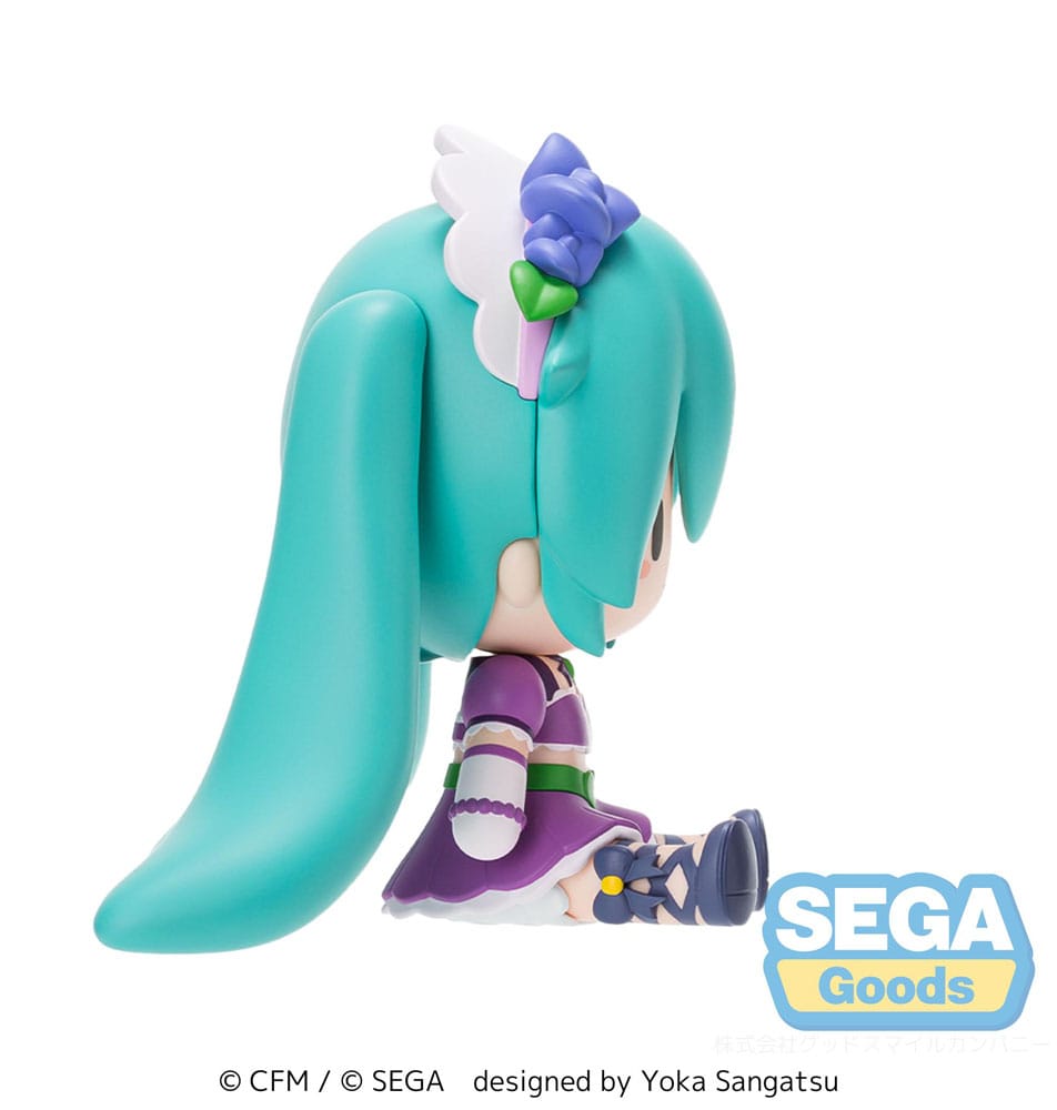 Character Vocal Series 01: Hatsune Miku Fuwa Petit Chibi Figur Hatsune Miku x Love and Berry Dress Up and Dance! Sparkly Purple 8 cm Image 3