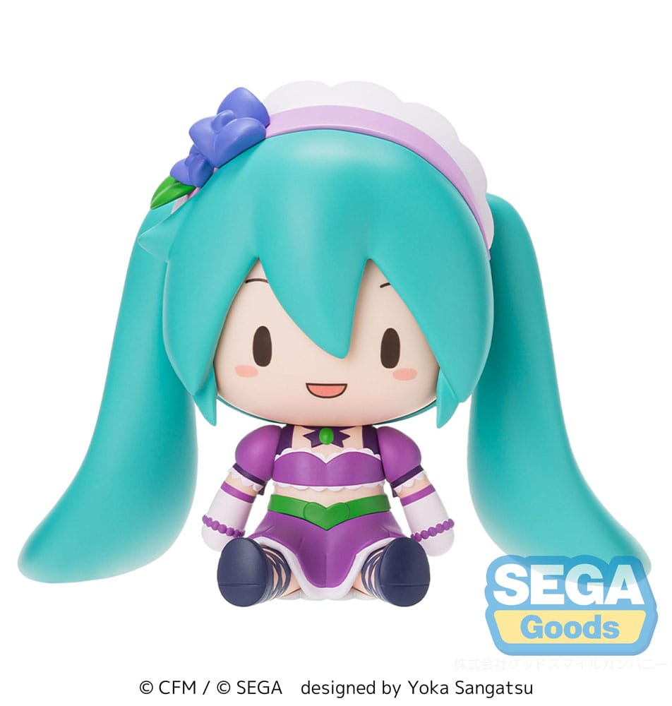 Character Vocal Series 01: Hatsune Miku Fuwa Petit Chibi Figur Hatsune Miku x Love and Berry Dress Up and Dance! Sparkly Purple 8 cm Image 5