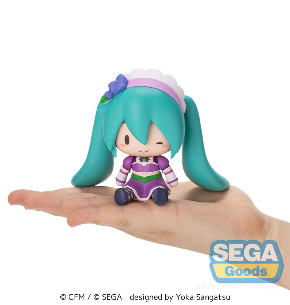 Character Vocal Series 01: Hatsune Miku Fuwa Petit Chibi Figur Hatsune Miku x Love and Berry Dress Up and Dance! Sparkly Purple 8 cm Image 6