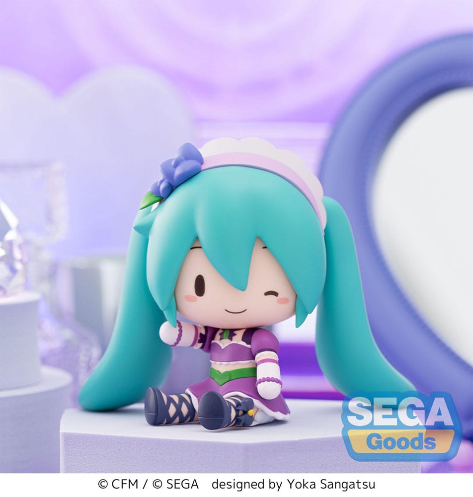 Character Vocal Series 01: Hatsune Miku Fuwa Petit Chibi Figur Hatsune Miku x Love and Berry Dress Up and Dance! Sparkly Purple 8 cm Image 7