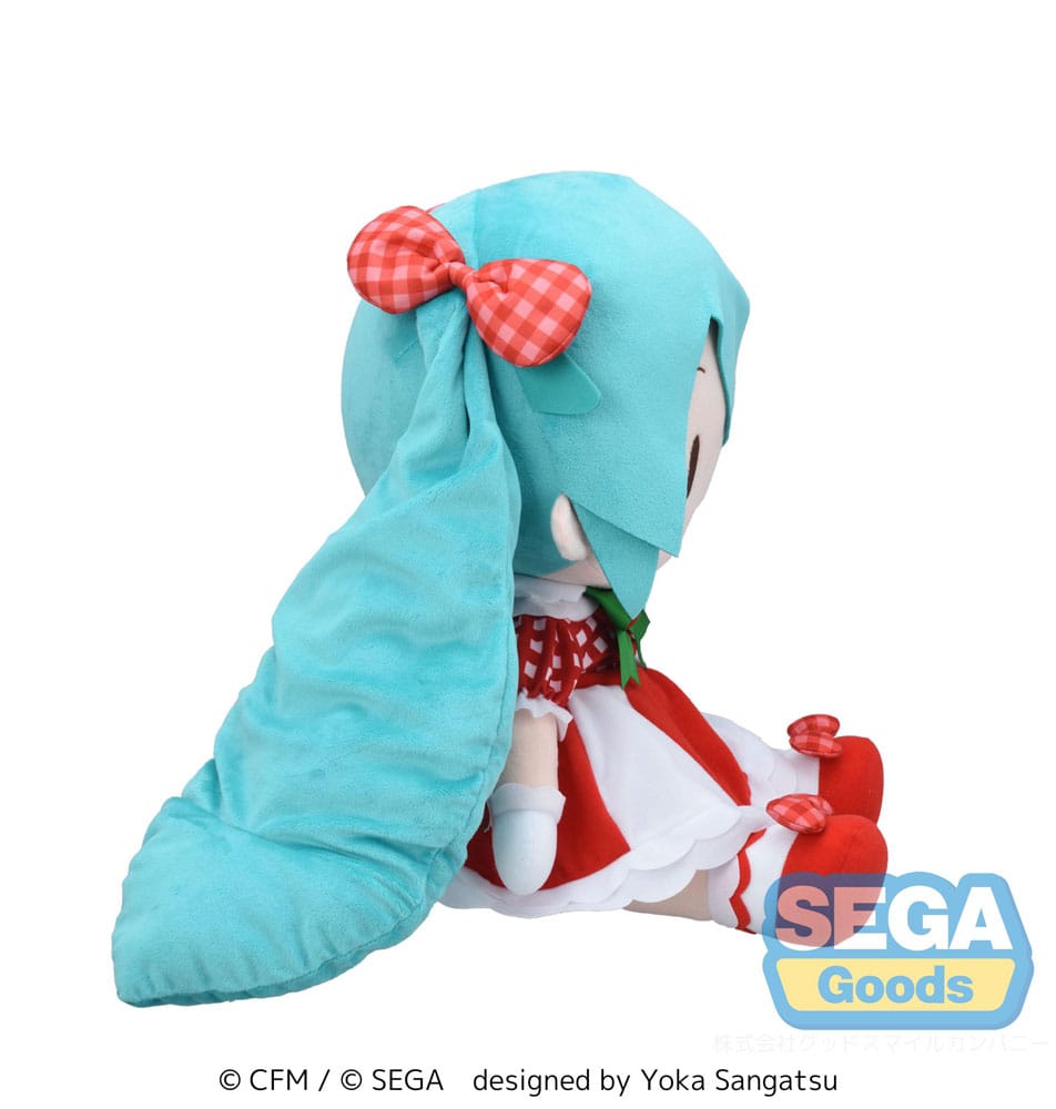 Character Vocal Series 01: Hatsune Miku Fuwa Petit Plüschfigur Hatsune Miku x Love and Berry Dress Up and Dance! Lovely Strawberry 40 cm Image 3