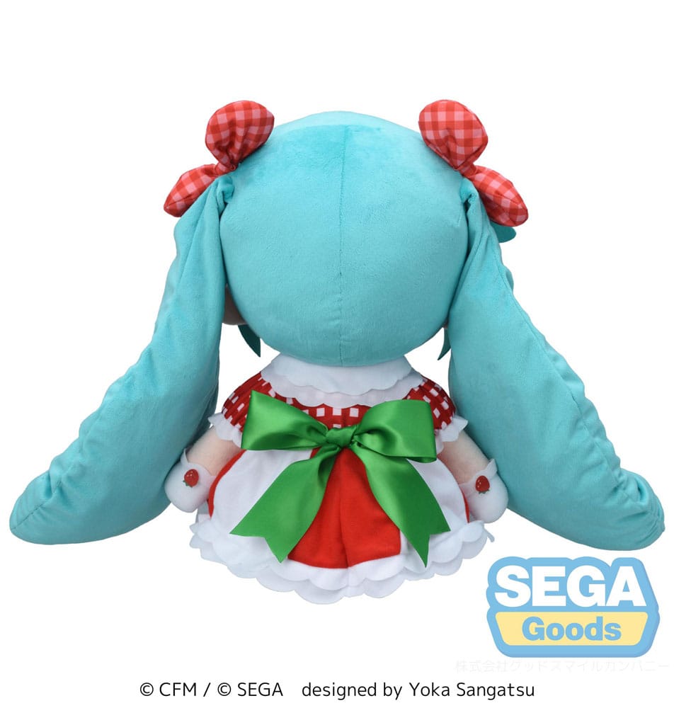 Character Vocal Series 01: Hatsune Miku Fuwa Petit Plüschfigur Hatsune Miku x Love and Berry Dress Up and Dance! Lovely Strawberry 40 cm Image 4
