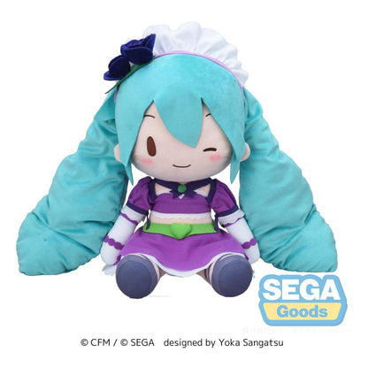 Character Vocal Series 01: Hatsune Miku Fuwa Petit Plüschfigur Hatsune Miku x Love and Berry Dress Up and Dance! Sparkly Purple 40 cm Image 1