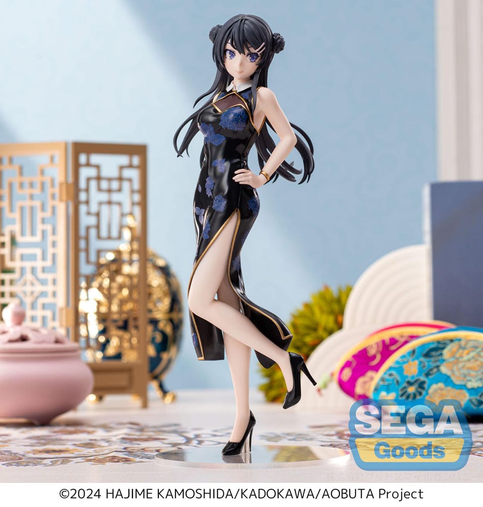 Rascal Does Not Dream Series XStellar PVC Statue Mai Sakurajima Chinese Dress 22 cm Image 2
