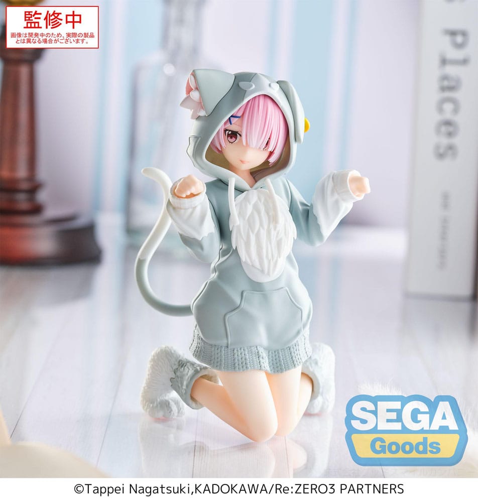 Re:Zero Starting Life in Another World Yumemirize PVC Statue Ram Mofumofu Pack 11 cm Image 3
