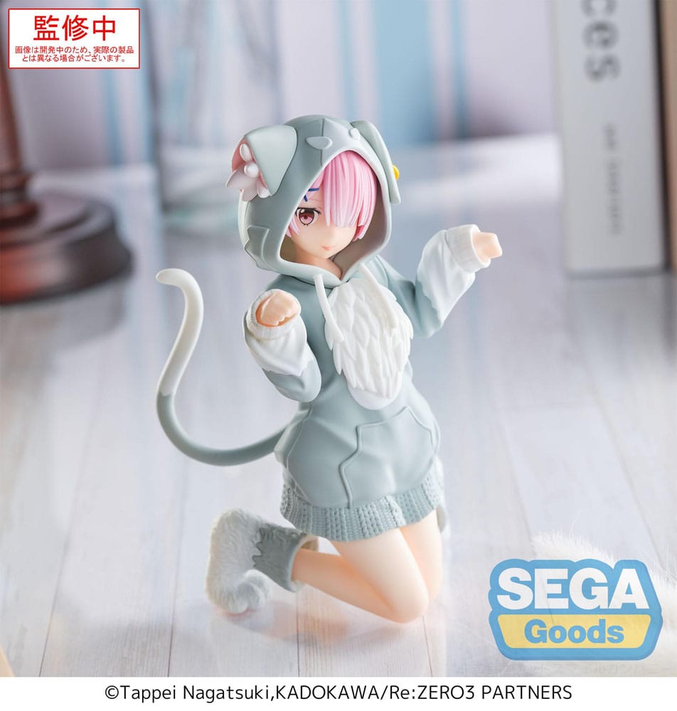 Re:Zero Starting Life in Another World Yumemirize PVC Statue Ram Mofumofu Pack 11 cm Image 4