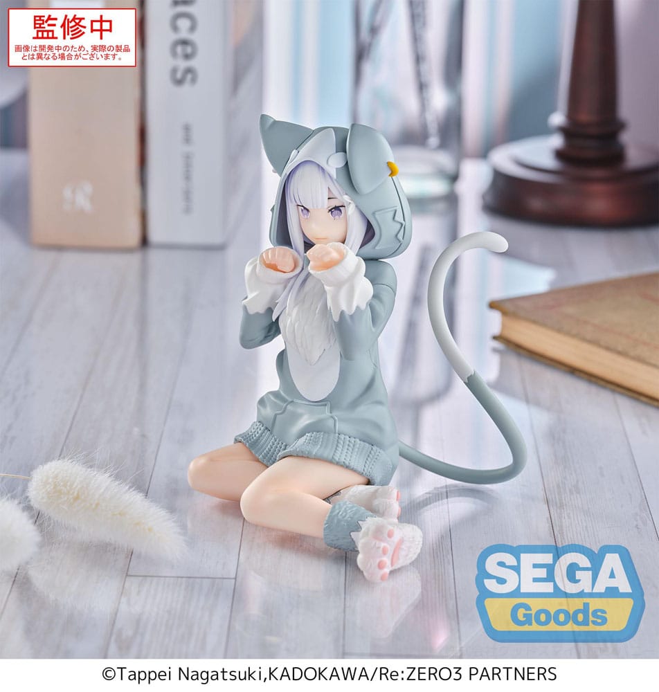 Re:Zero Starting Life in Another World Yumemirize PVC Statue Emilia Mofumofu Pack 11 cm Image 5