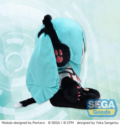Hatsune Miku Project Diva Arcade Future Tone Fuwa Petit Plüschfigur Hatsune Miku Kitty Cat LL 30 cm Image 3