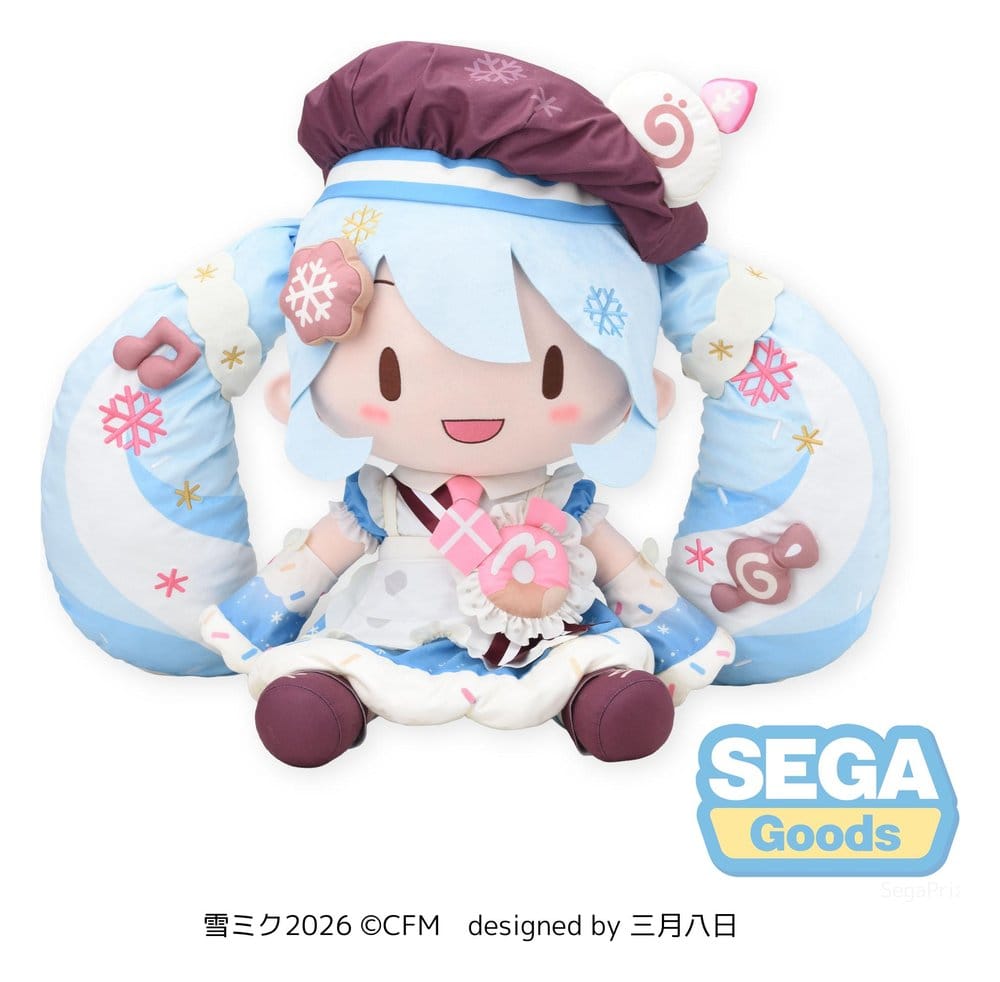 Character Vocal Series 01: Hatsune Miku Fuwa Petit Plüschfigur Snow Miku 2026 Dodeka Jumbo 50 cm Image 1