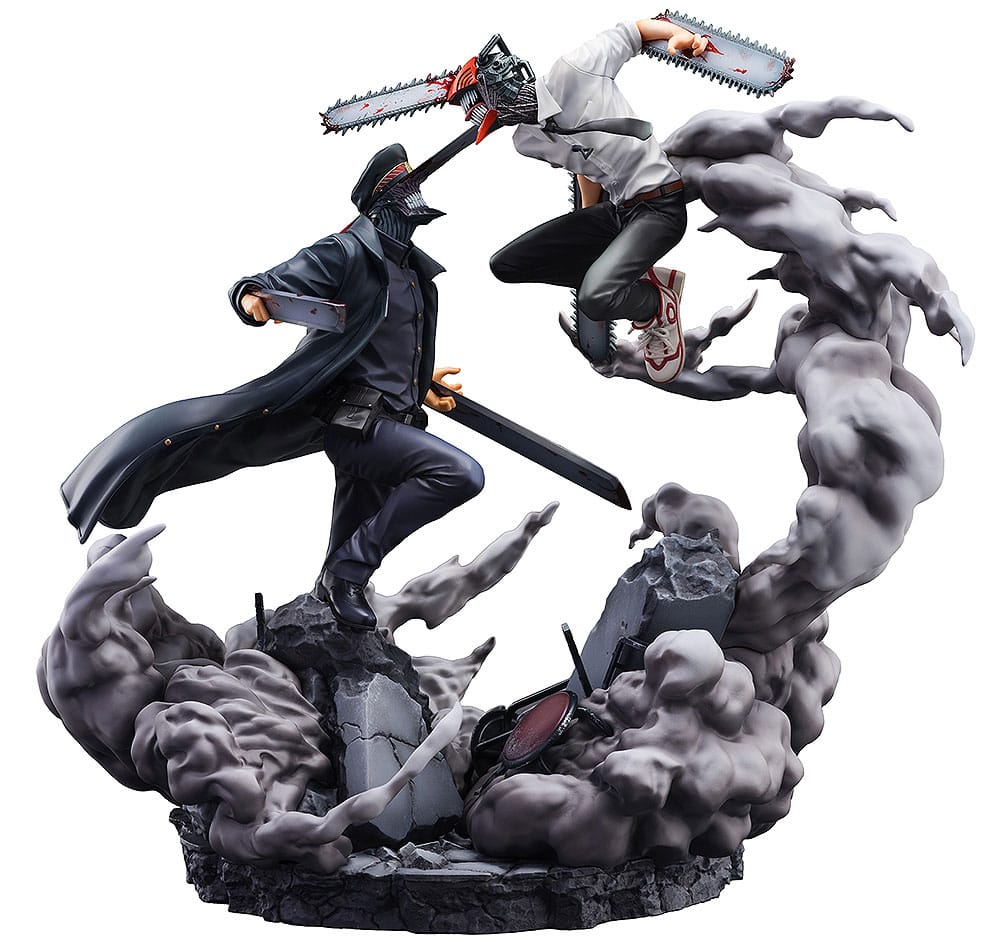 Chainsaw Man Statue Super Situation Figure Chainsaw Man vs. Samurai Sword 26 cm Image 1