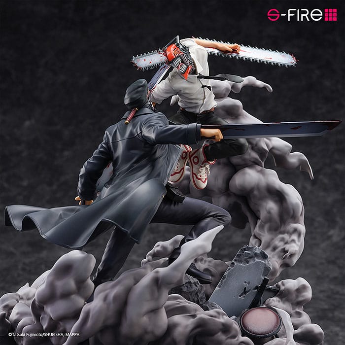 Chainsaw Man Statue Super Situation Figure Chainsaw Man vs. Samurai Sword 26 cm Image 6