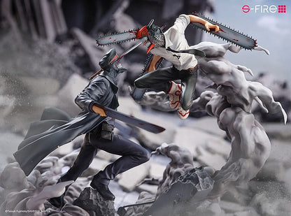 Chainsaw Man Statue Super Situation Figure Chainsaw Man vs. Samurai Sword 26 cm Image 12