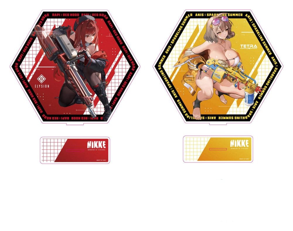 Goddess of Victory: Nikke Acrylic Stand PtZ Double-Sided Rapi: Red Hood / Anis: Sparkling Summer 25 cm Image 1