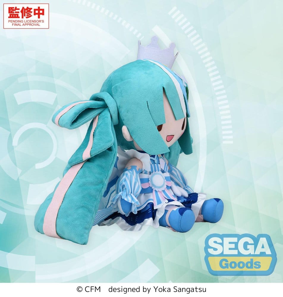 Character Vocal Series 01: Hatsune Miku Fuwa Petit Plüschfigur Hatsune Miku LAWSON 50th Anniversary Special LIVE L 30 cm Image 3